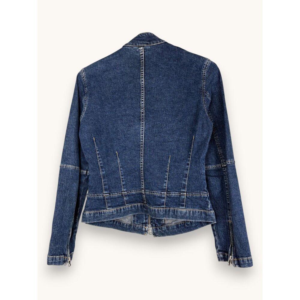 Ideology XS Denim Moto Jacket Coastal Cowgirl Western Boho - Picture 5 of 7